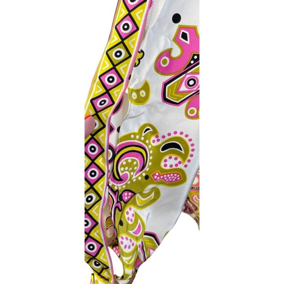 Tibi Women's Quarter Sleeve Silk Tunic Size 6 Multicolor - Picture 3 of 7